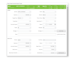 fixed income order ticket